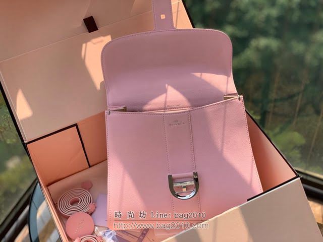 DELVAUX女包 春夏新款 Brillant系列手袋 德爾沃女手提包 女手腕包 Dv0028 粉色 Delvaux單肩包  fcs1331